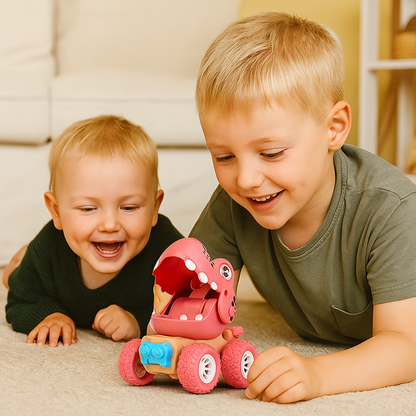 PUSH & DRIVE DINO MONSTERTRUCKS