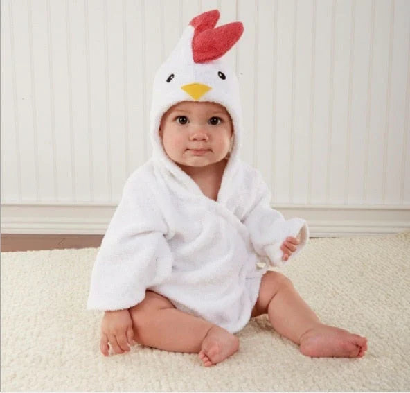 Kuschelige Baby-Tierbademäntel für süße Entspannung