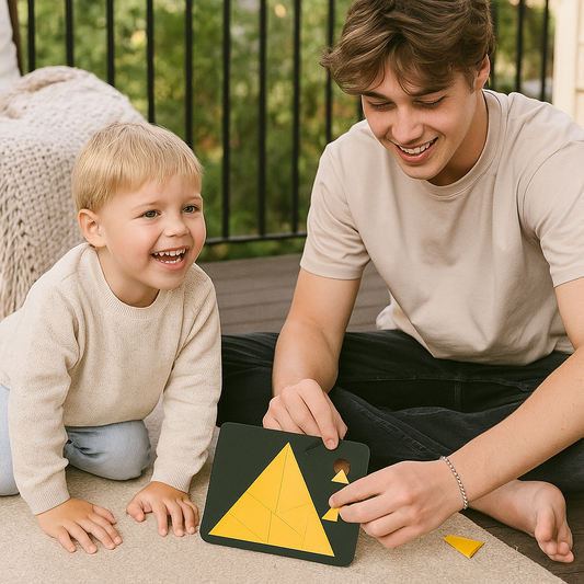 Tangram Rätsel Puzzle Spiel aus Holz