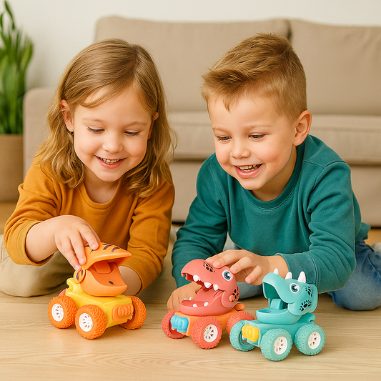 PUSH & DRIVE DINO MONSTERTRUCKS