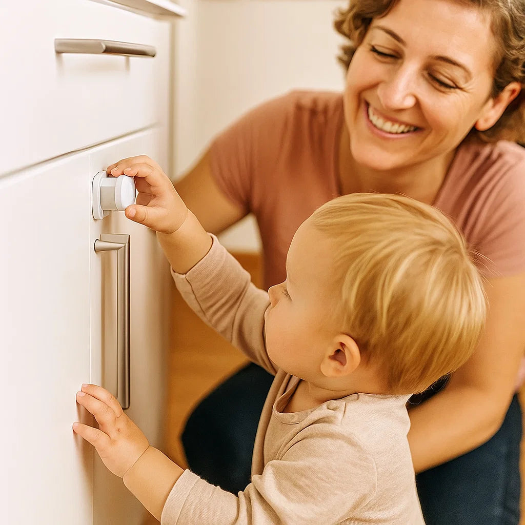 Magnetisches Kindersicherungs Schrank und Türen Set