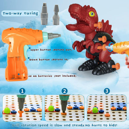 Kreativer Schraubspaß – Dinosaurier Konstruktionsset