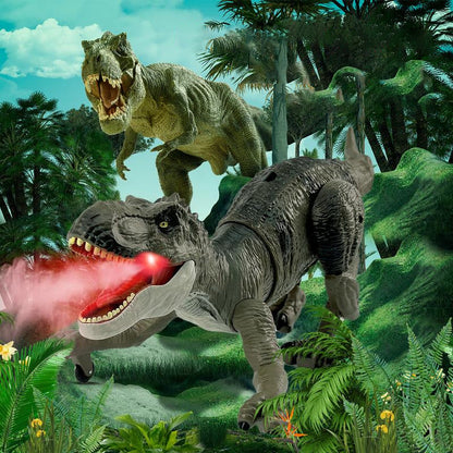 Fernsteuerbarer Dinosaurier mit Nebelspray-Funktion