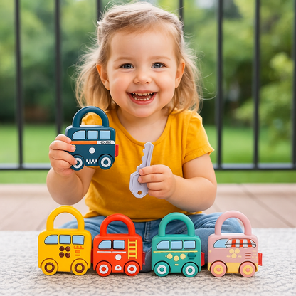 Montessori Schlüssel Schloß - Muster und Farben Spielzeug