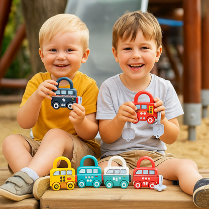 Montessori Schlüssel Schloß - Muster und Farben Spielzeug