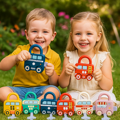 Montessori Schlüssel Schloß - Muster und Farben Spielzeug