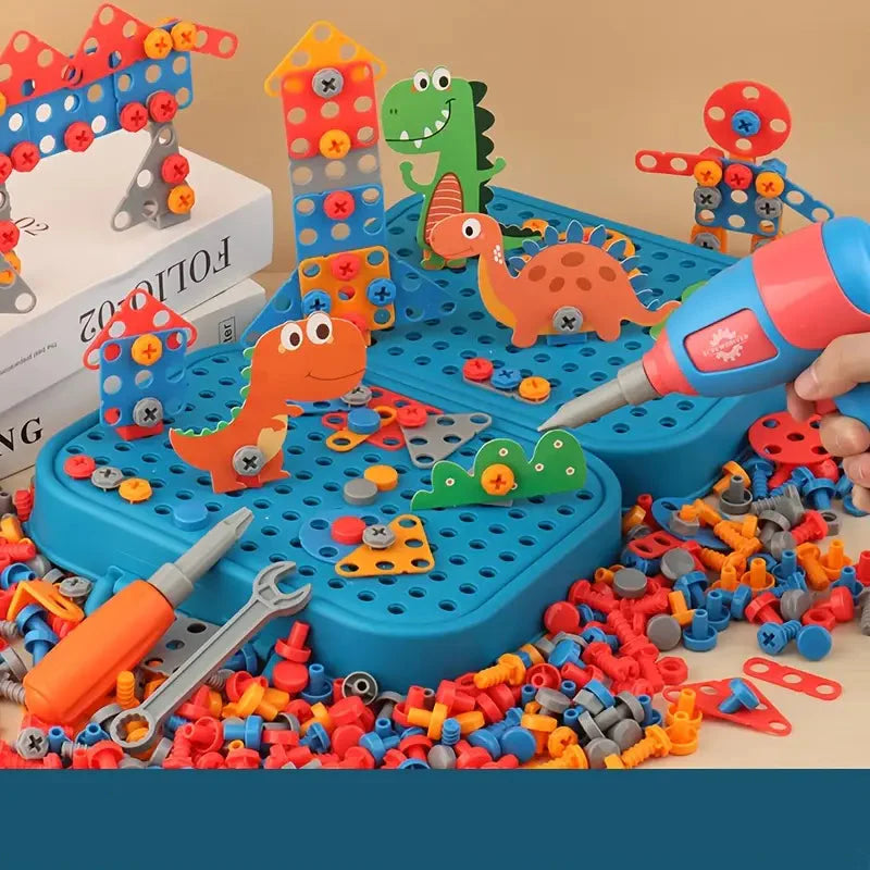 Handwerker Bauset für Kinder im Niedlichen Dino Design