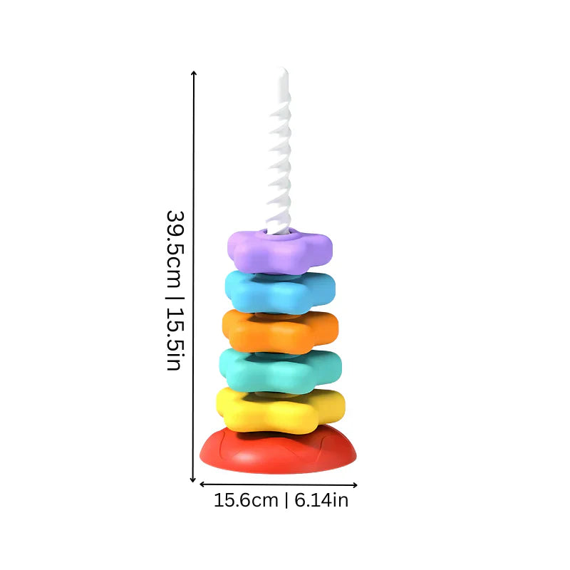 Regenbogen Dreh- und Farbturm Spielzeug