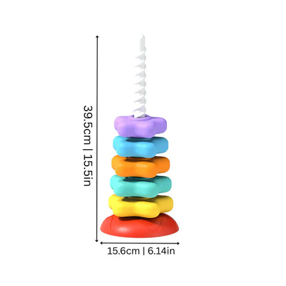 Regenbogen Dreh- und Farbturm Spielzeug