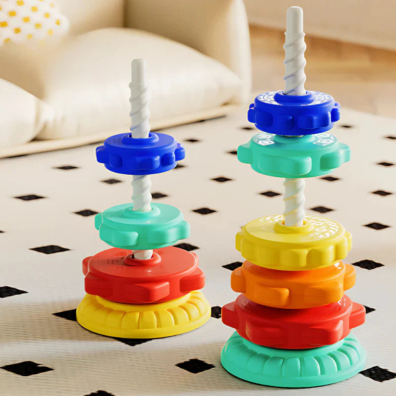 Regenbogen Dreh- und Farbturm Spielzeug