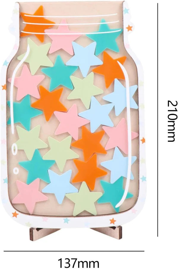 Sternchen-Belohnungsglas für Kinder ⎜ Motivationsinstrument zur Förderung von gutem Verhalten und Lerndisziplin