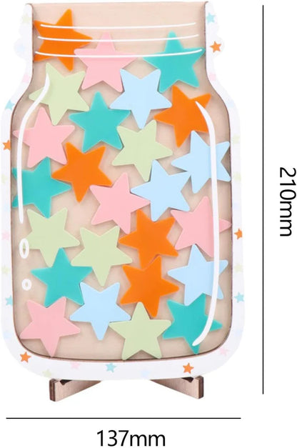 Sternchen-Belohnungsglas für Kinder ⎜ Motivationsinstrument zur Förderung von gutem Verhalten und Lerndisziplin