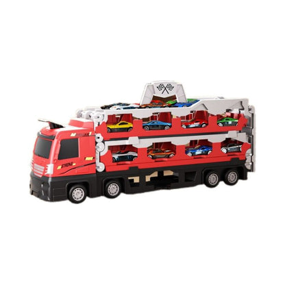 2in1 Ausklapbare Lastwagen Rennstrecke