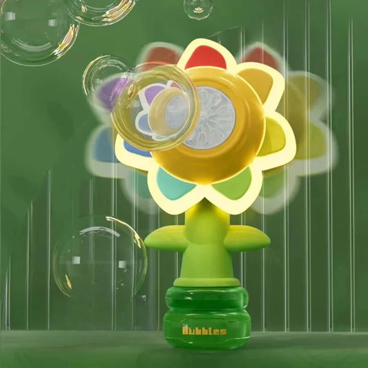Magische Blumen Seifenblasenmaschine – Leuchtendes Seifenblasengebläse für Kinder