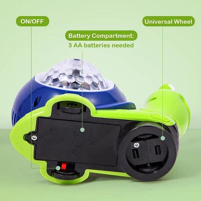 Leuchtende und Musik Spielende Schnecke Krabbelspielzeug