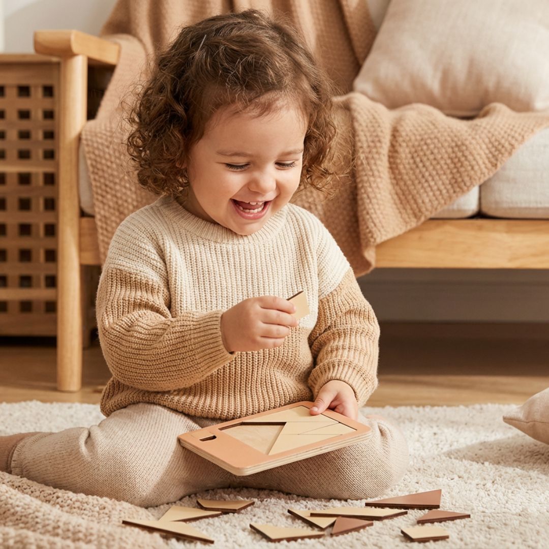 Tangram Rätsel Puzzle Spiel aus Holz