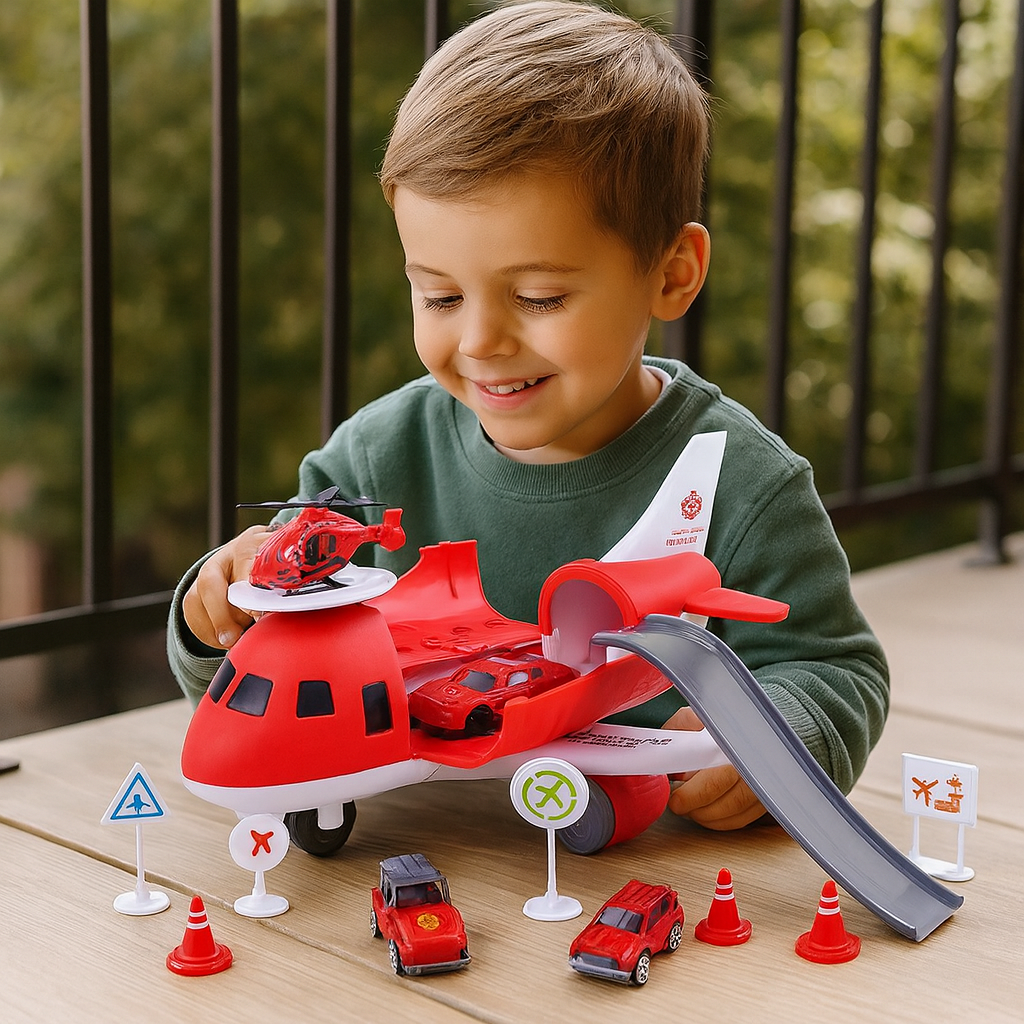 Flugzeug und Fahrzeug Spiel Set