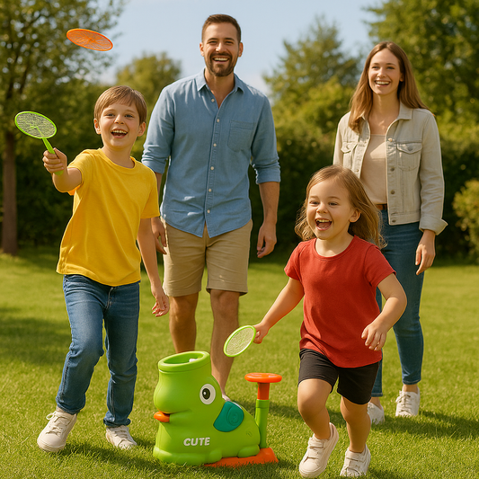 SkySpinner – Die fliegenden Wurfscheiben mit Launcher