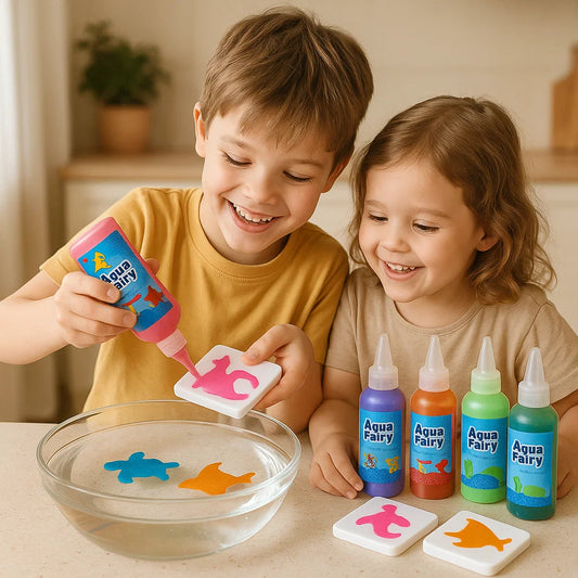 Magisches Wasserspielzeug für Kinder ⎜ Kreatives DIY-Set zum Basteln von schwimmenden Tieren im Wasser