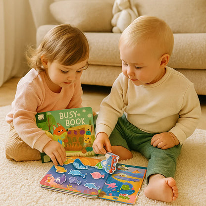 Beschäftigungsbuch für Kleinkinder ⎜ Interaktives Lernbuch mit wiederverwendbaren Aufklebern für spielerischen Lernspaß in der frühen Kindheit