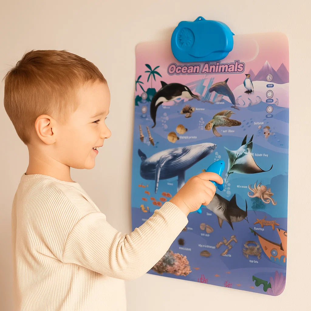 Interaktive Klangwandkarte für Kinder ⎜ Lernen Sie englische Wörter und Laute durch spielerische visuelle Erkundung