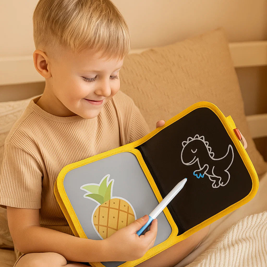 Wiederverwendbares Malbuch für Kinder ⎜ Tragbares, abwischbares Malbuch für kreatives Lernen zu Hause und unterwegs