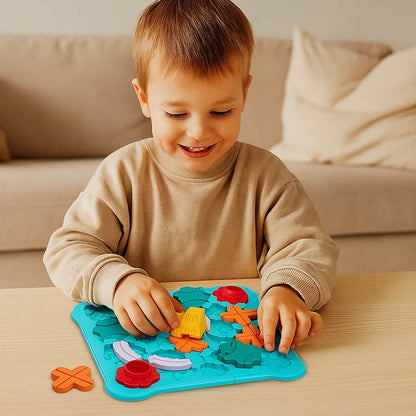 Labyrinth-Puzzlespiel für Kinder ⎜ Lernspielzeug mit Kugeln und Auto für logisches Denken und Problemlösen