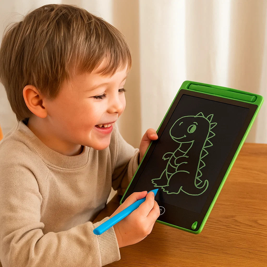 LCD-Zeichentablett für Kinder ⎜ Wiederverwendbare Schreibtafel für kreatives Lernen und sauberes Kritzeln