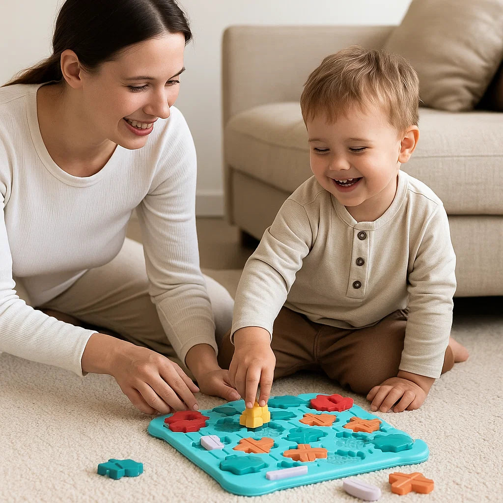 Labyrinth-Puzzlespiel für Kinder ⎜ Lernspielzeug mit Kugeln und Auto für logisches Denken und Problemlösen