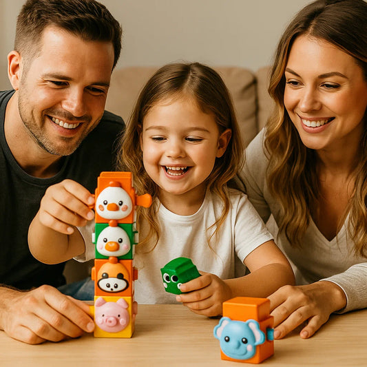 Pädagogisches Montessori Tier Stapelset Bauspielzeug