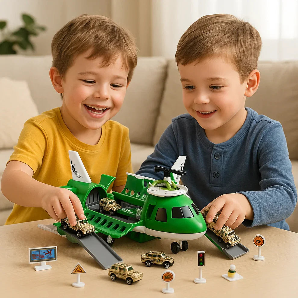 Flugzeug und Fahrzeug Spiel Set