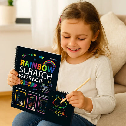 Magisches Regenbogen Kratz Papier