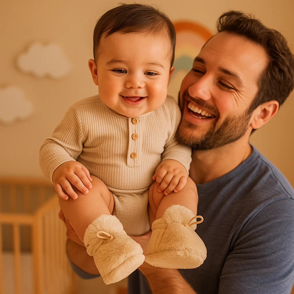 Flauschige Sockenschuhe für Babys