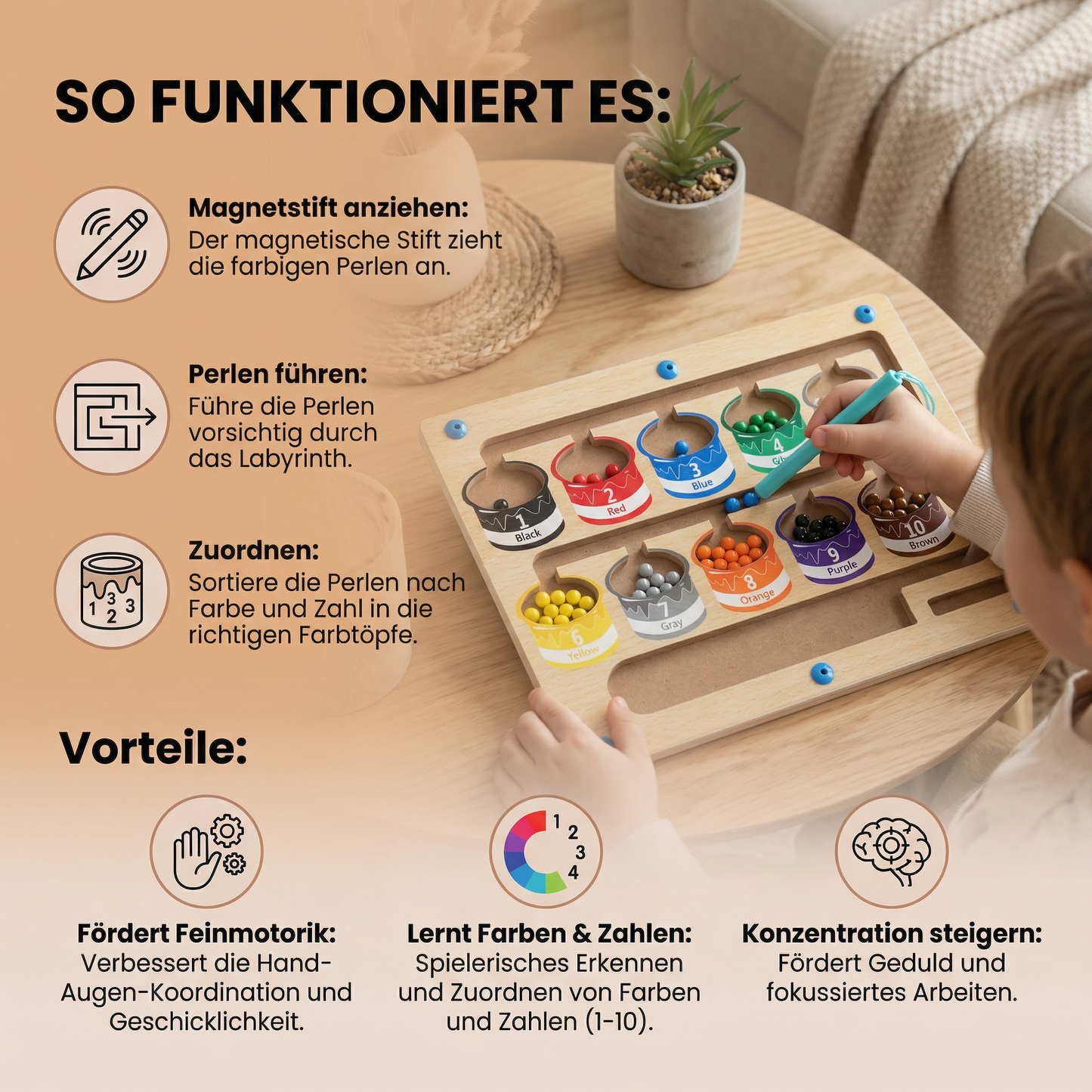 Montessori Magnetlabyrinth