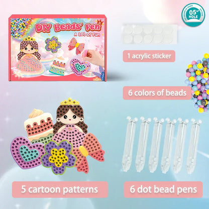 Bauen, Basteln und Genießen – Perlenkunst Set für Kinder mit Princess Design