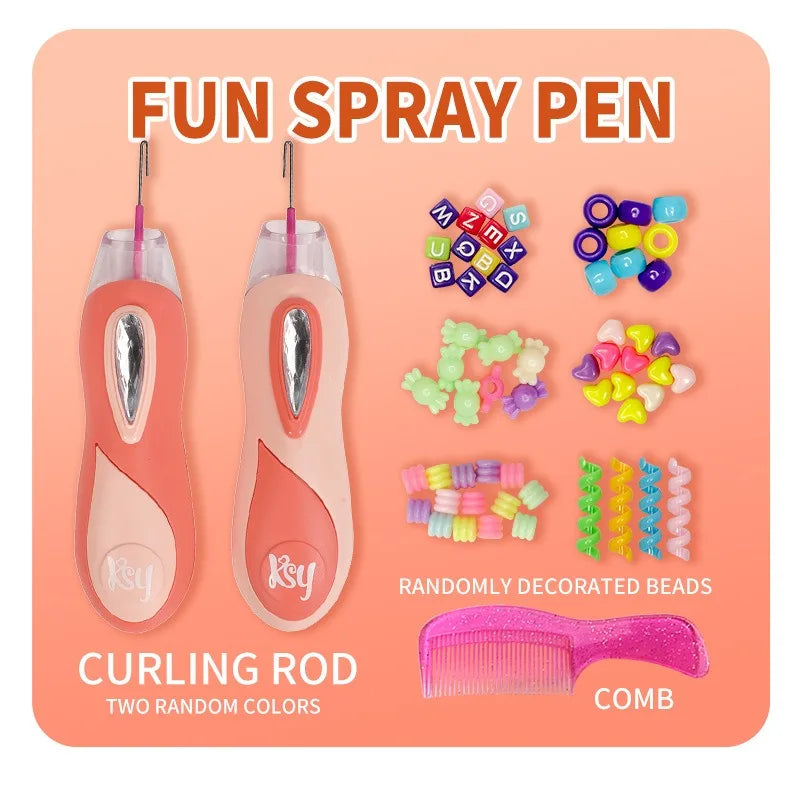 DIY Flechtspaß – Haarflechtmaschine mit Perlen und Zubehör für Kinder