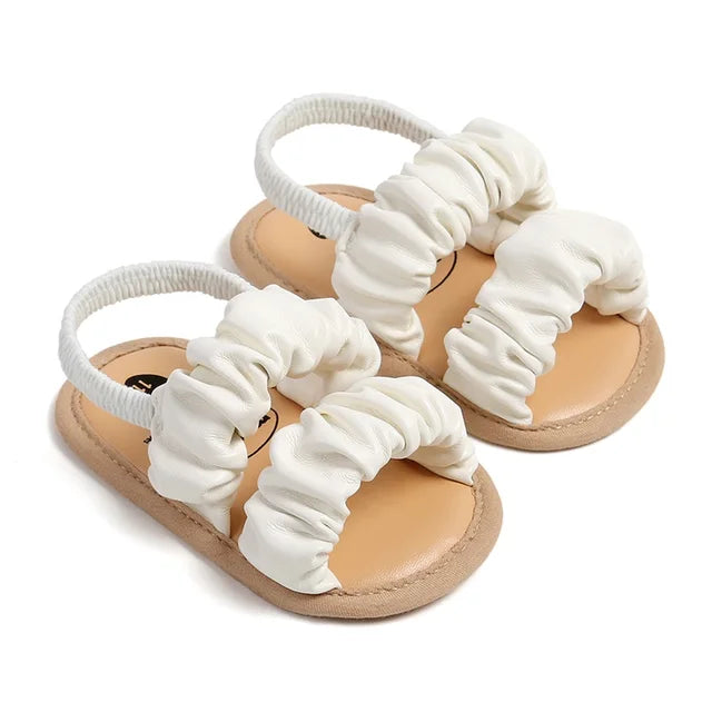 Weiche und Bequeme Baby Mädchen Sandalen mit Rüschen