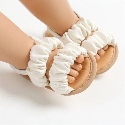 Weiche und Bequeme Baby Mädchen Sandalen mit Rüschen