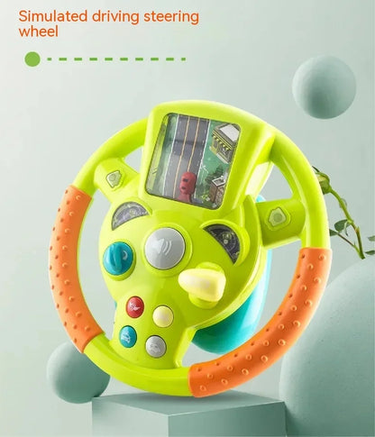 Mini-Lenkrad mit Bildschirm – Spielzeug Lenkrad für Kinder mit Interaktivem Fahrspaß