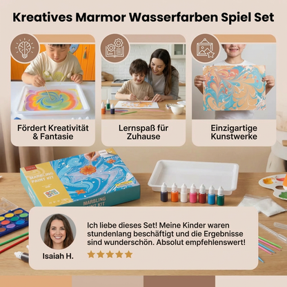 Kreatives Marmor Wasserfarben Spiel Set