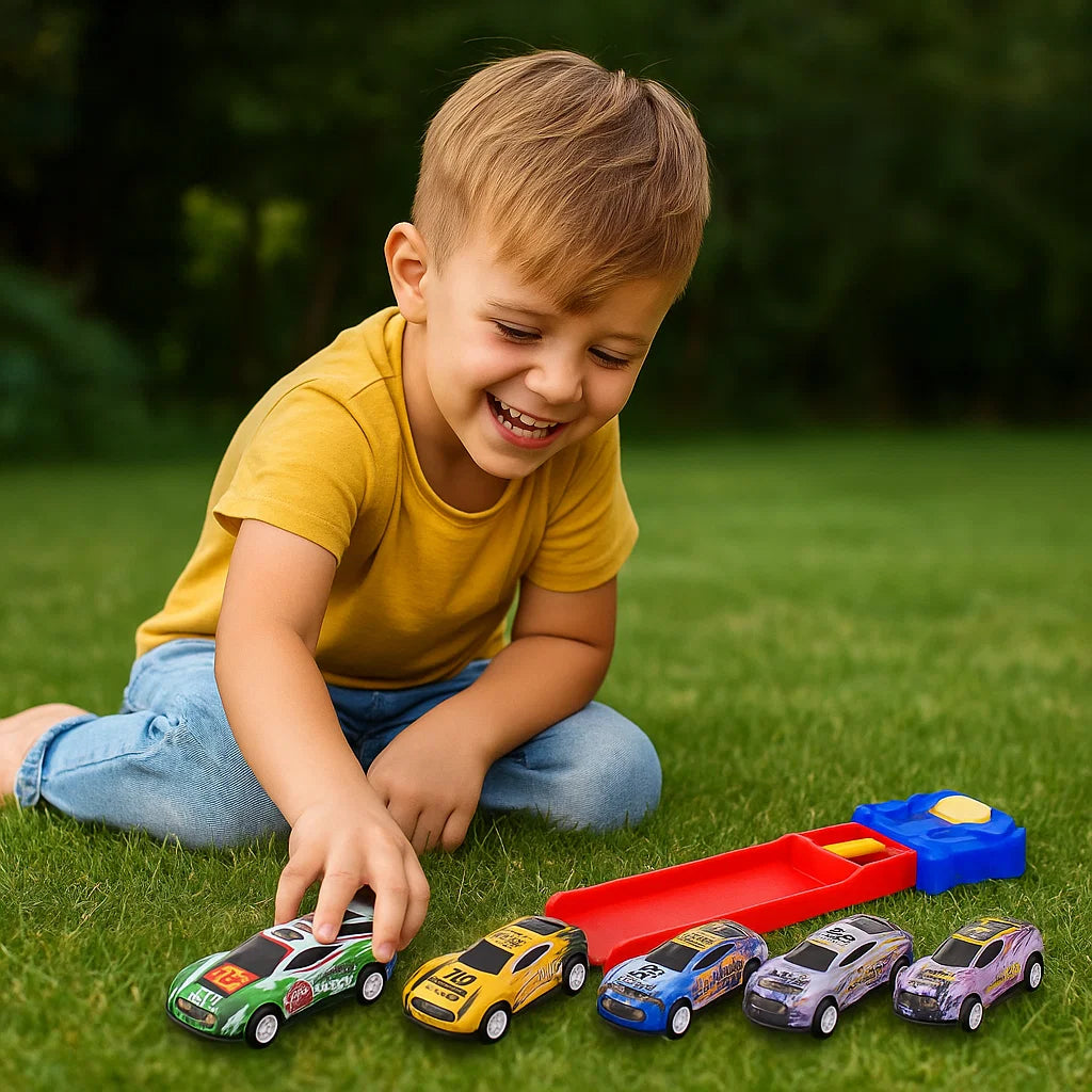 Auto Katapult Rennspiel Set