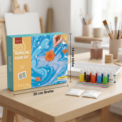Kreatives Marmor Wasserfarben Spiel Set