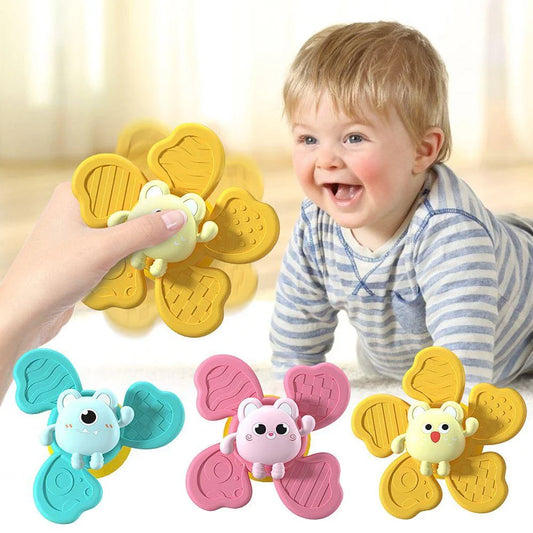 Bunte Baby Badespielzeuge mit Saugnapf – 3er Set