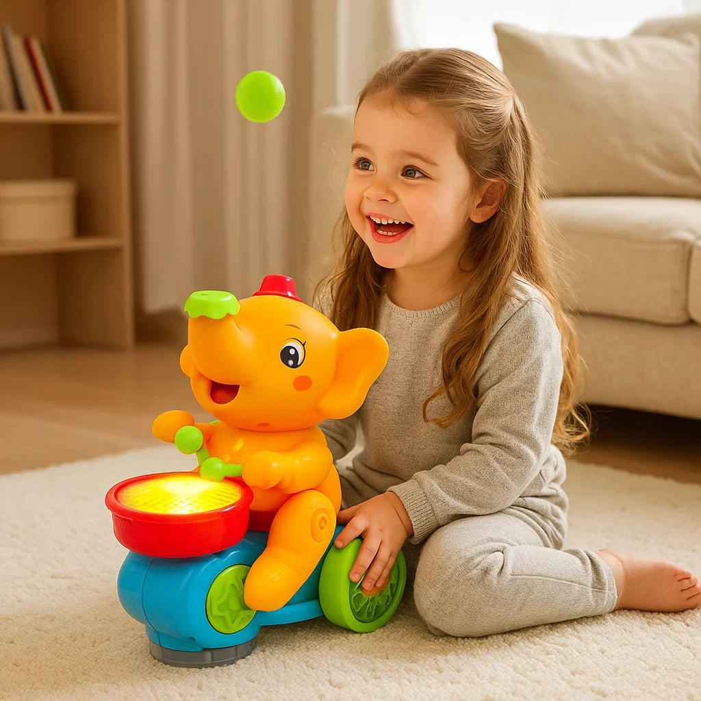 Elefantenspielzeug mit schwebendem Ball