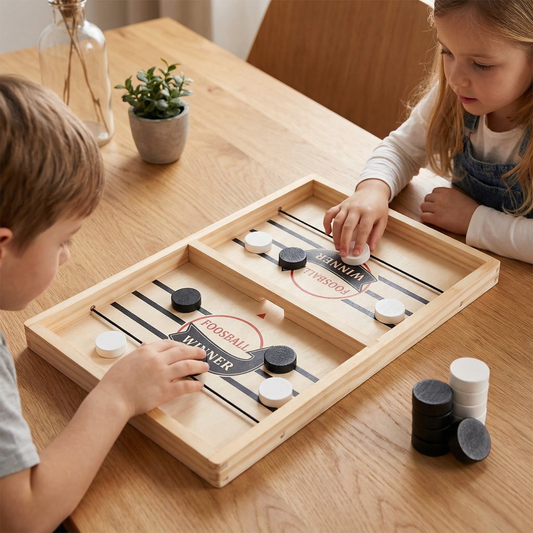 Schleuder Schach Brettspiel aus Holz