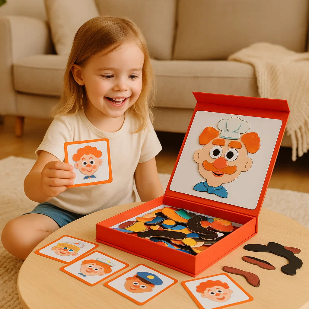 Pädagogisches Gesichtsausdruck Lern Puzzle für Kinder