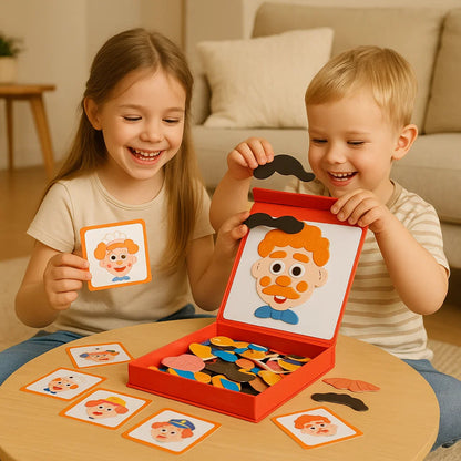 Pädagogisches Gesichtsausdruck Lern Puzzle für Kinder