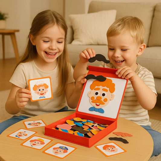 Pädagogisches Gesichtsausdruck Lern Puzzle für Kinder