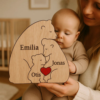 Handgefertigte Personalisierte Bärenfamilie