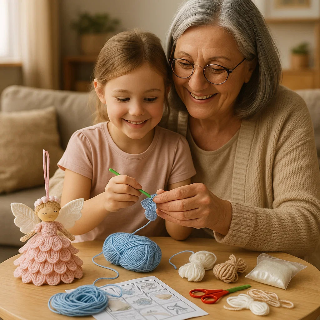 Gehäkelte Engel - Set zum Selber Machen